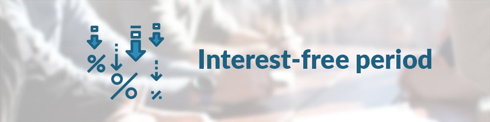 Interest-free periods
